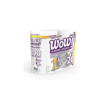 WOW Rotolo Asciugatutto Maxi x 2 Rotoli