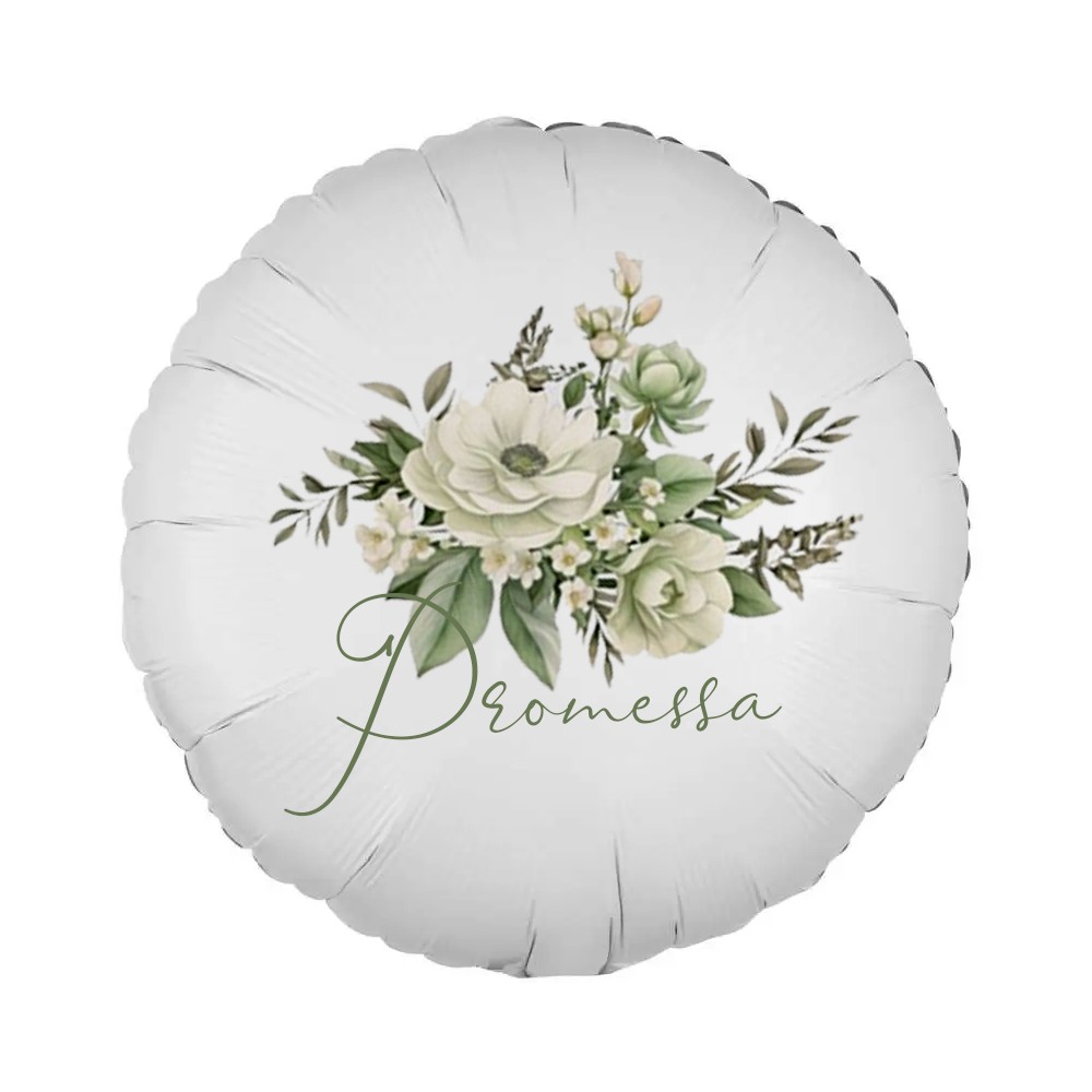 Palloncino foil Promessa stampa Anemone