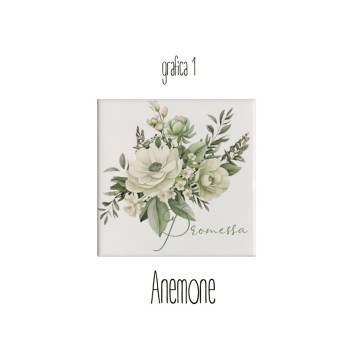 Mattonella magnete in ceramica Promessa Personalizzabile grafica a scelta  5x5cm