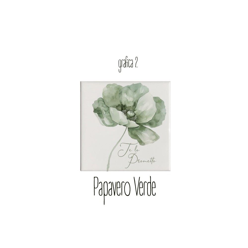 Mattonella magnete in ceramica Promessa Personalizzabile grafica a scelta  5x5cm