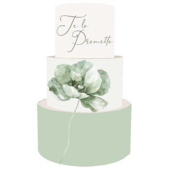 Torta Scenografica Promessa Papavero Verde