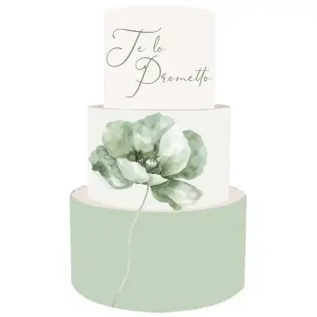 Torta Scenografica Promessa Papavero Verde