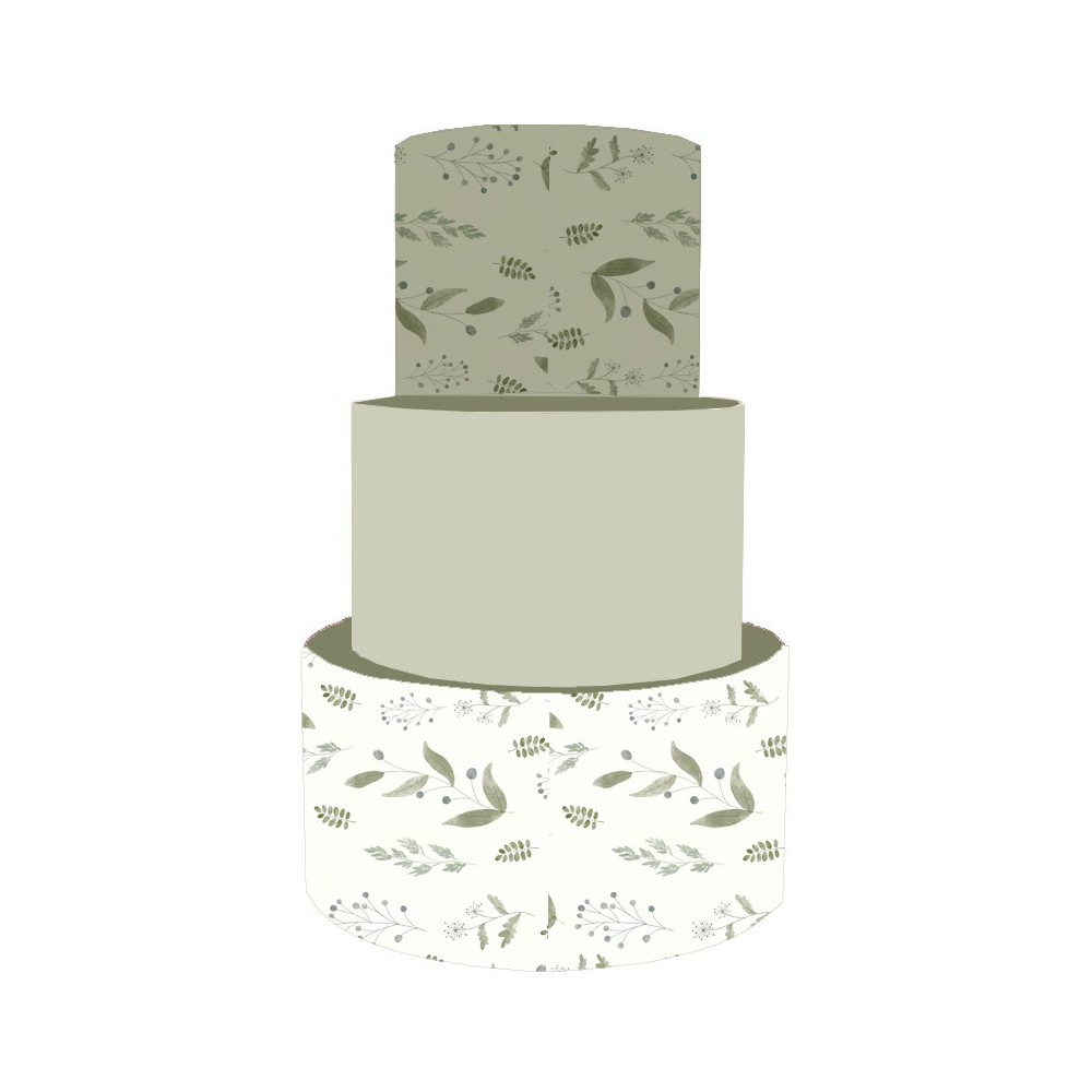 Torta Scenografica Promessa Foglie Verdi Green Leaves