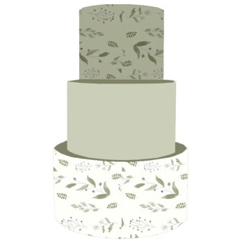 Torta Scenografica Promessa Foglie Verdi Green Leaves
