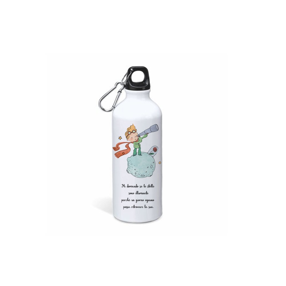 Borraccia in Alluminio Piccolo Principe New Personalizzabile  - 1pz