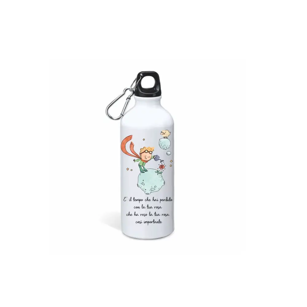 Borraccia in Alluminio Piccolo Principe New Personalizzabile  - 1pz