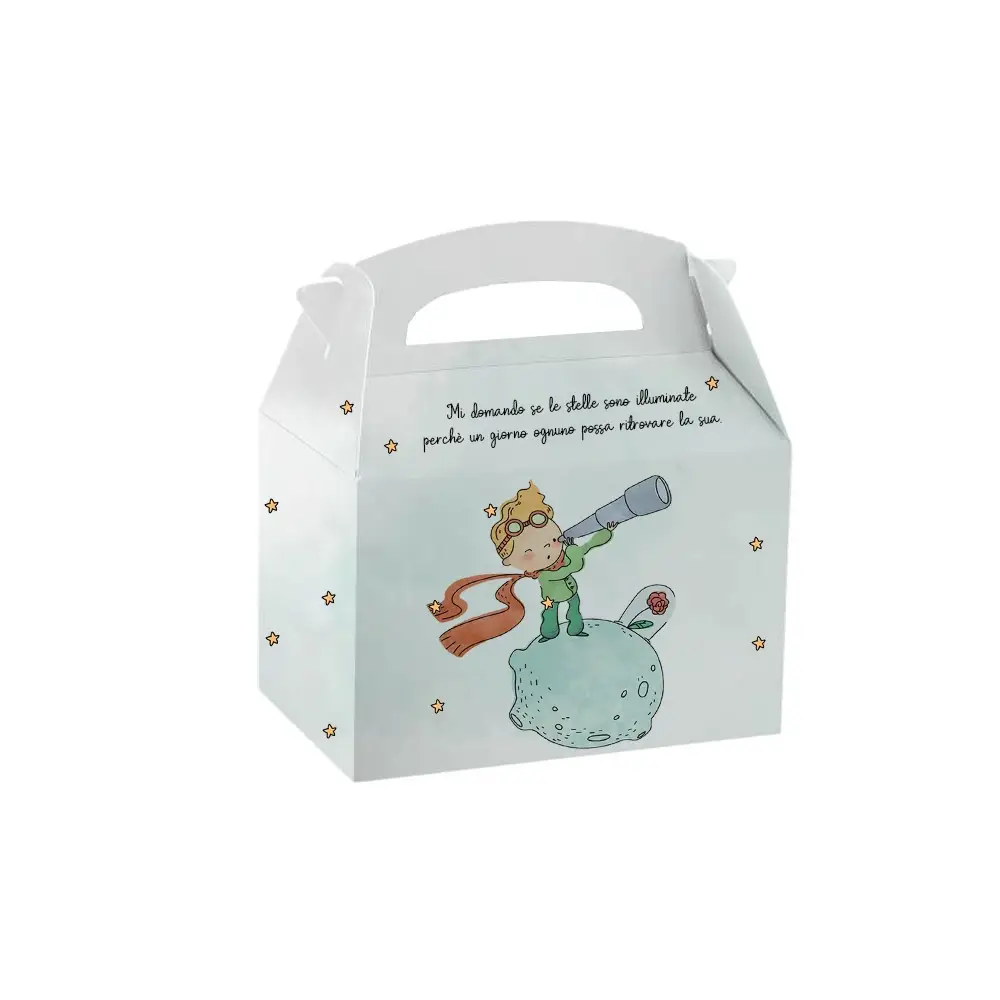12 Box Piccolo Principe New contenitore caramelle e pop corn