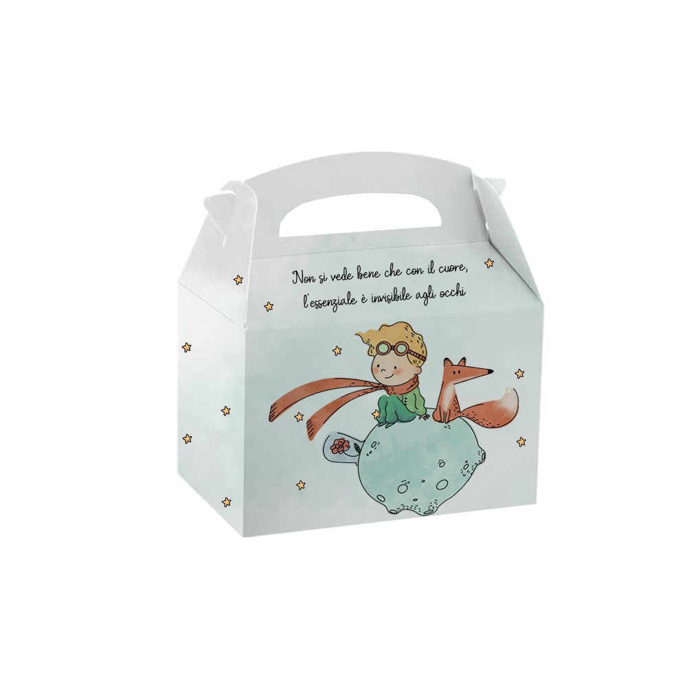 12 Box Piccolo Principe New contenitore caramelle e pop corn