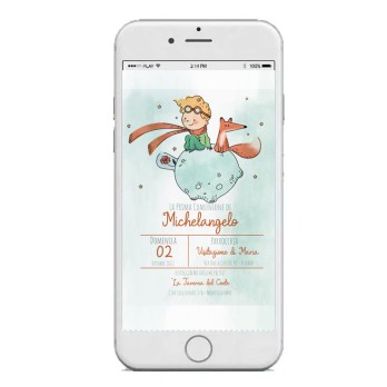 Invito digitale Piccolo Principe New