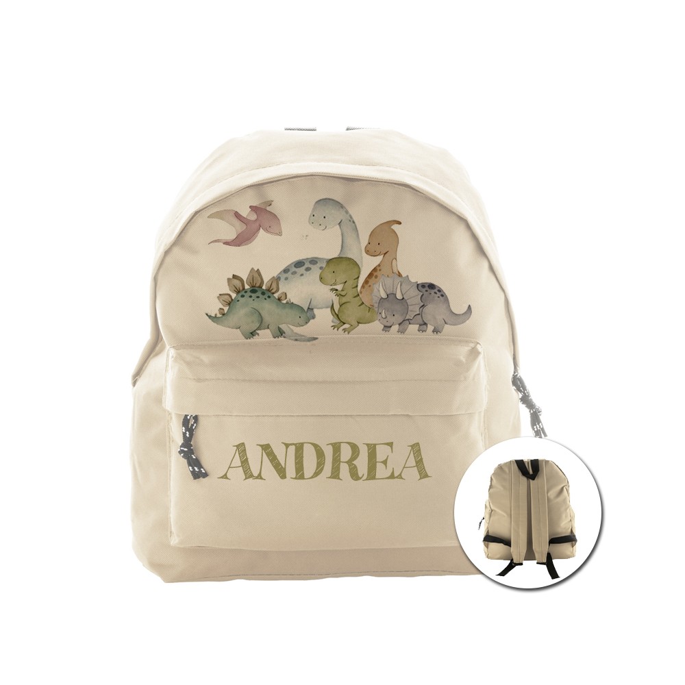 copy of zainetto multiuso personalizzabile a tema dinosauri