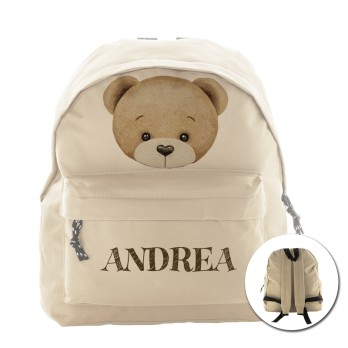 zainetto multiuso personalizzabile a tema testa d'orso