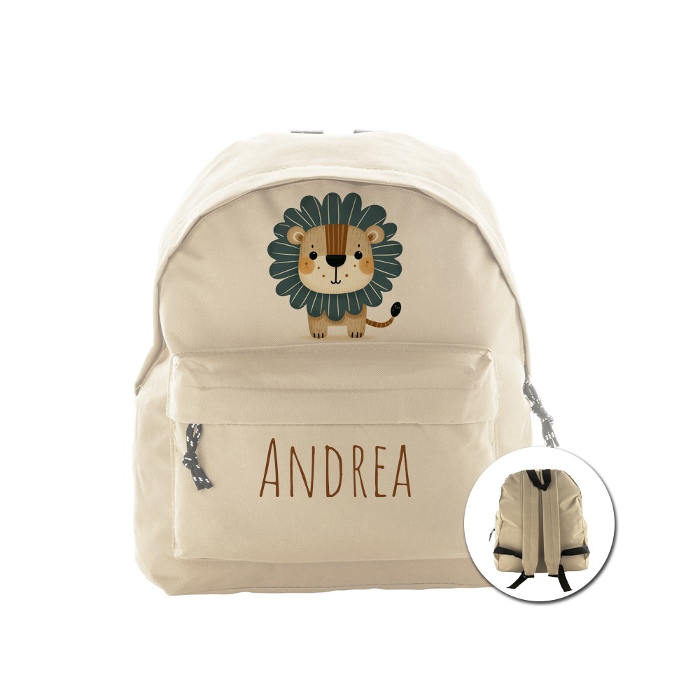 zainetto multiuso personalizzabile a tema leone