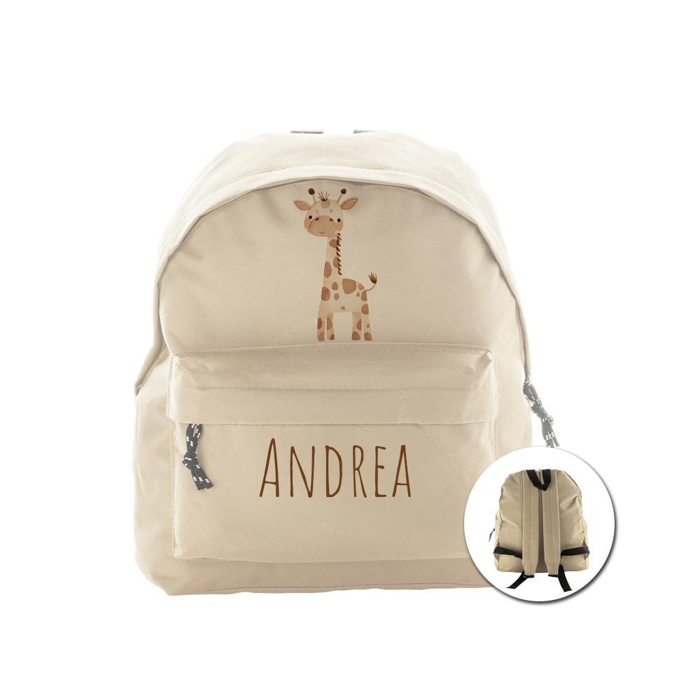 zainetto multiuso personalizzabile a tema Giraffa