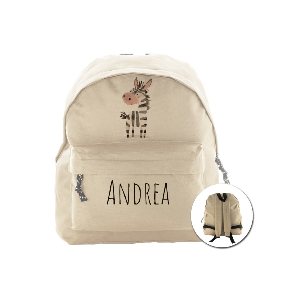 zainetto multiuso personalizzabile a tema Zebra