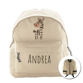 zainetto multiuso personalizzabile a tema Zebra