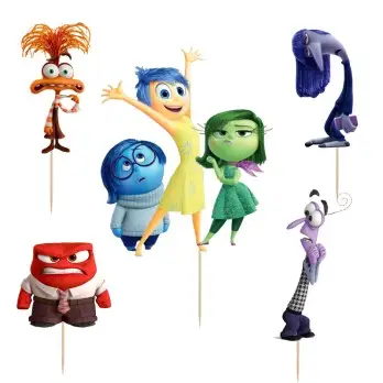 Cake Topper Picks Inside Out 2 - 5pz