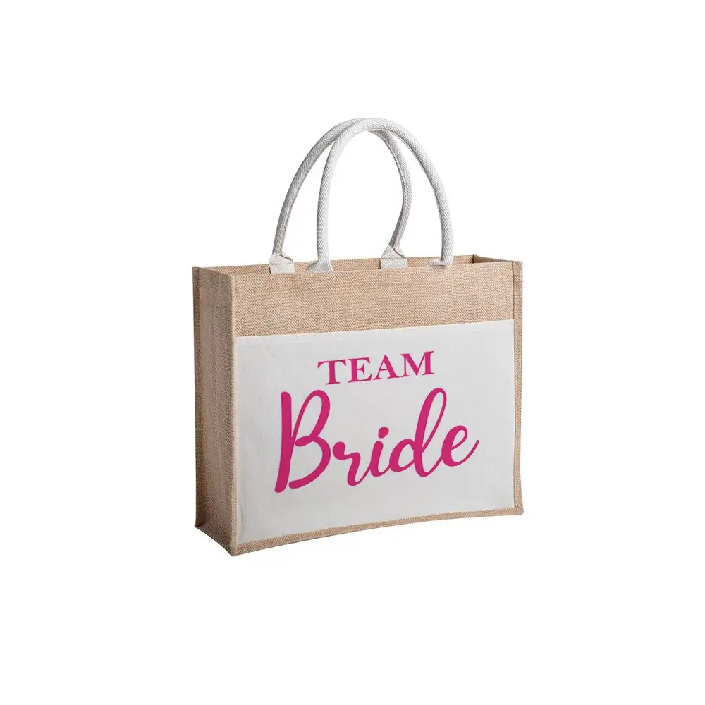 Borsa Shopping o Mare Team Bride Rosa personalizzabile