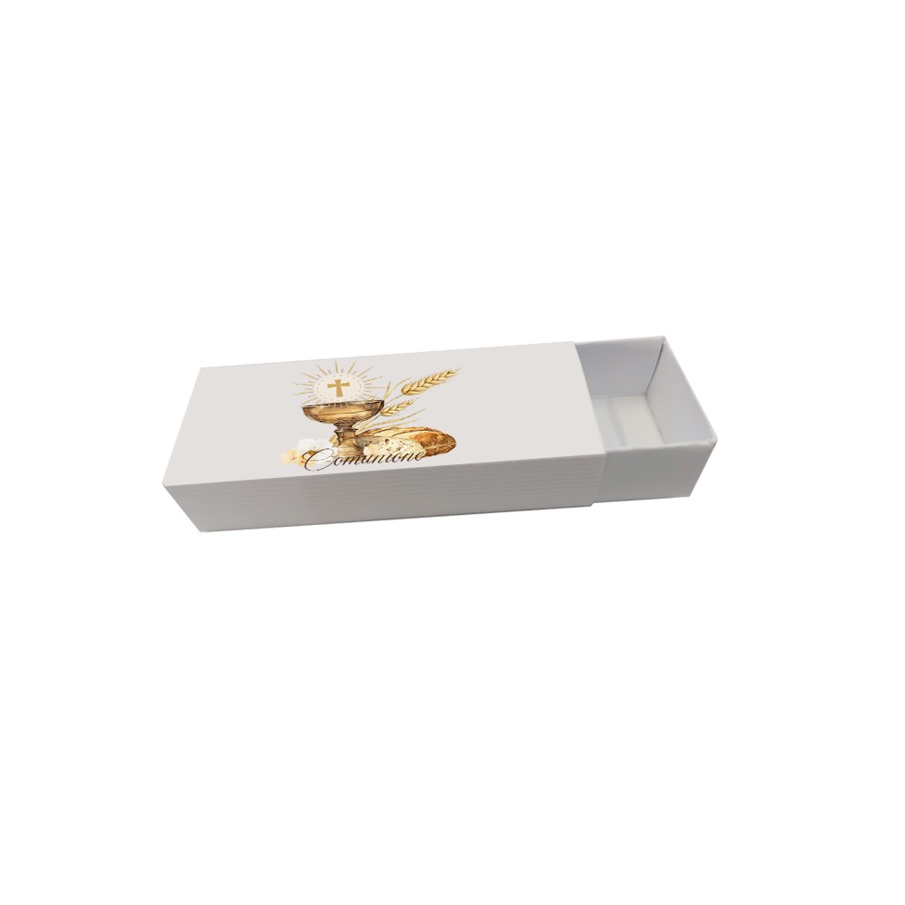 Scatolina portaconfetti Fiammifero Comunione Calice - 20 PZ