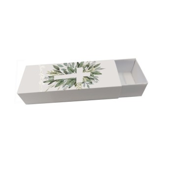 Scatolina portaconfetti Fiammifero Comunione Ulivo - 50 PZ