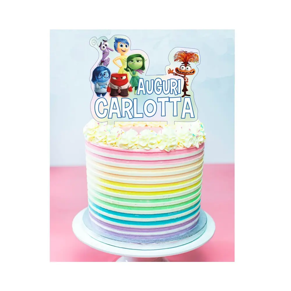 Cake Topper Inside Out 2  Plexiglass