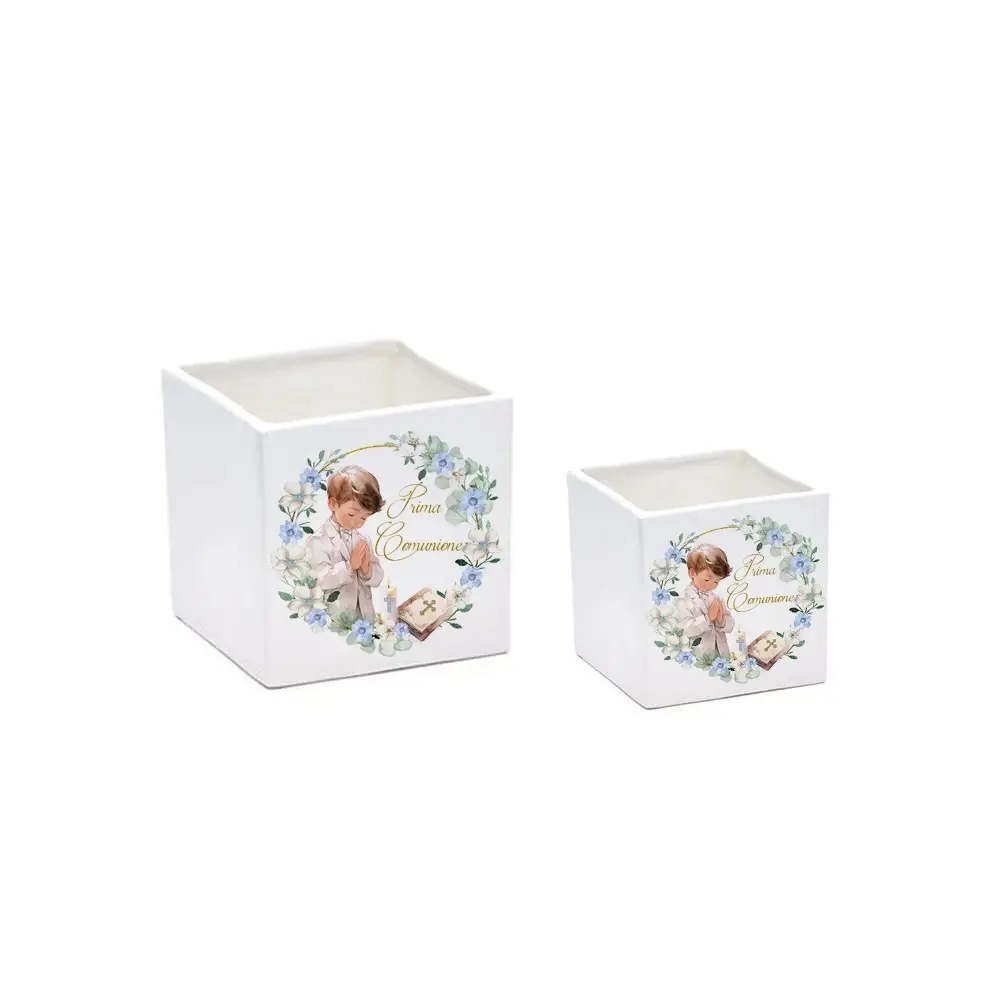 Vaso Prima Comunione Romantic Boy personalizzabile