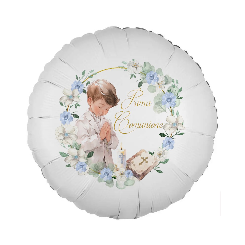Palloncino foil Comunione Romantic Boy