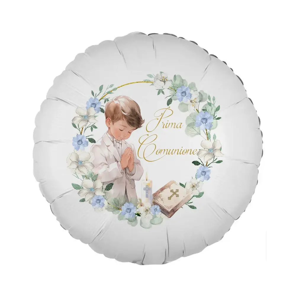 Palloncino foil Comunione Romantic Boy