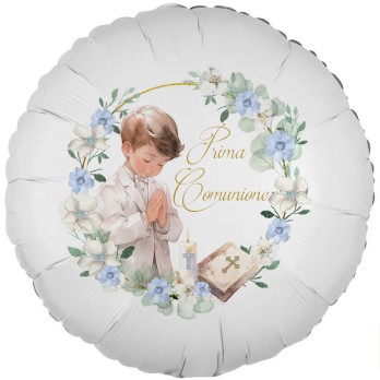 Palloncino foil Comunione Romantic Boy