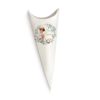 Cono Portaconfetti Comunione Romantic boy - 1pz