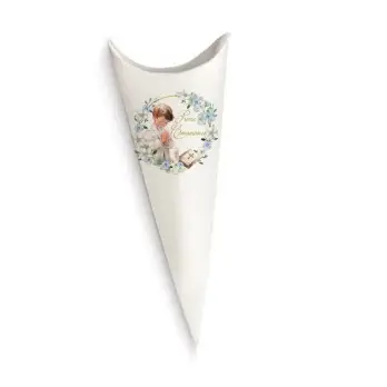 Cono Portaconfetti Comunione Romantic boy - 1pz