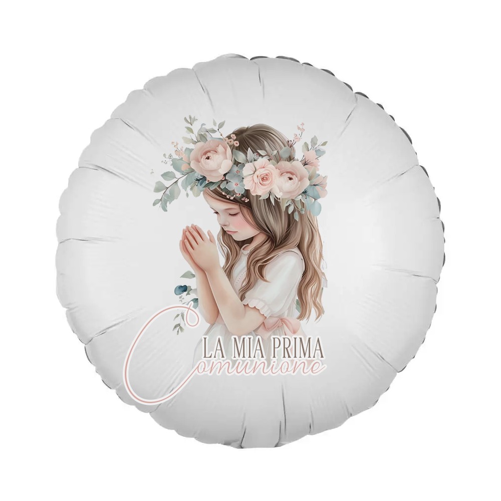 Palloncino foil Comunione Romantic Girl