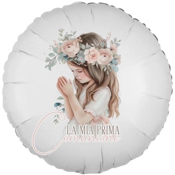 Palloncino foil Comunione Romantic Girl