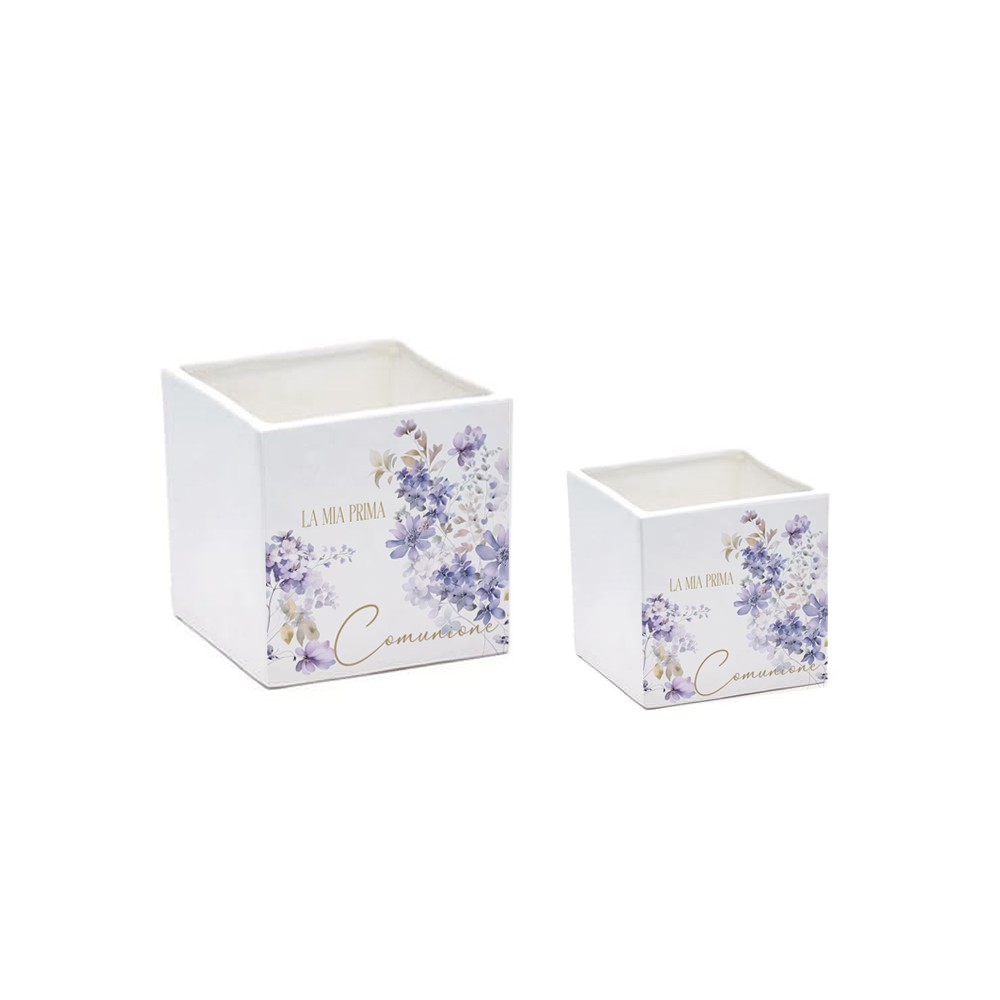 Vaso Prima Comunione Viola personalizzabile