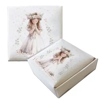 Scatolina Portaconfetti Mattonella Prima Comunione  Lovely - 50pz