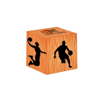 Scatolina portaconfetti Basket a cubetto - 1 pz