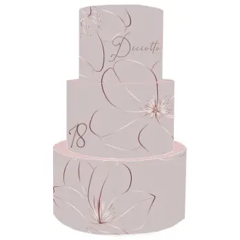 Torta Scenografica 18 Anni Azalea