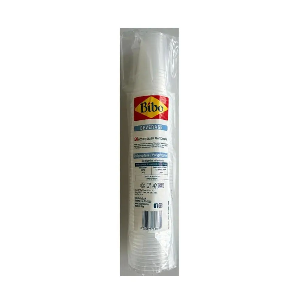 BIBO 50 BICCHIERI 390 CC IN PP TRASPARENTI