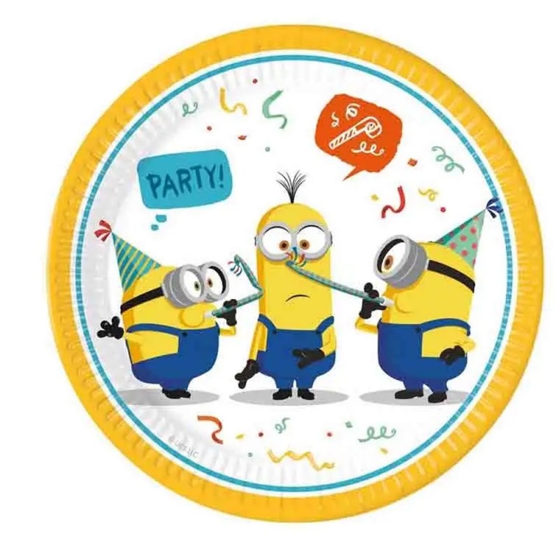 KIT PER 8 PERSONE - COMPLEANNO MINIONS