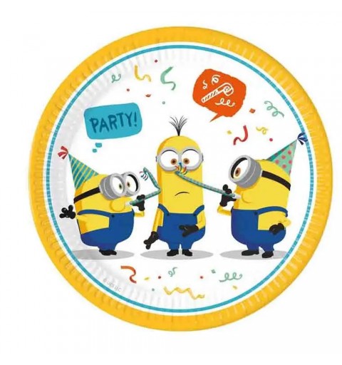 KIT PER 8 PERSONE - COMPLEANNO MINIONS