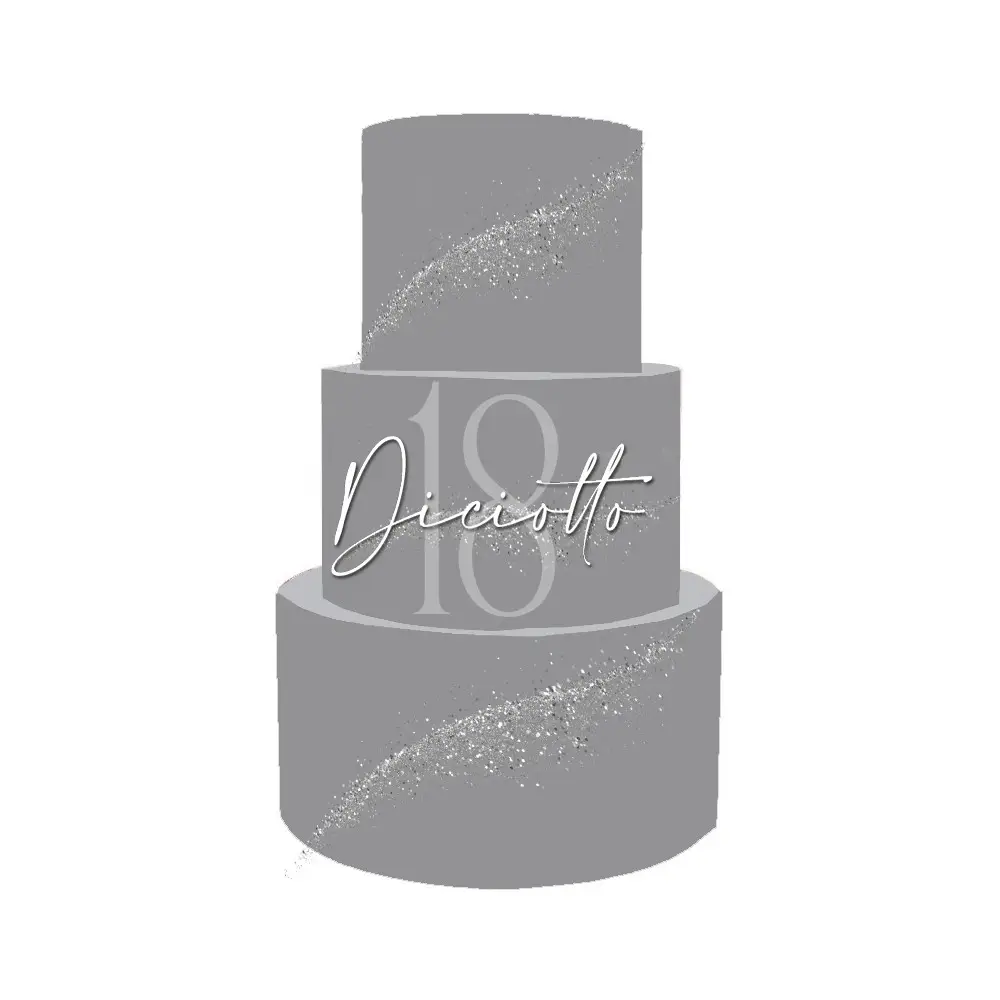 Torta Scenografica 18 Anni Argento