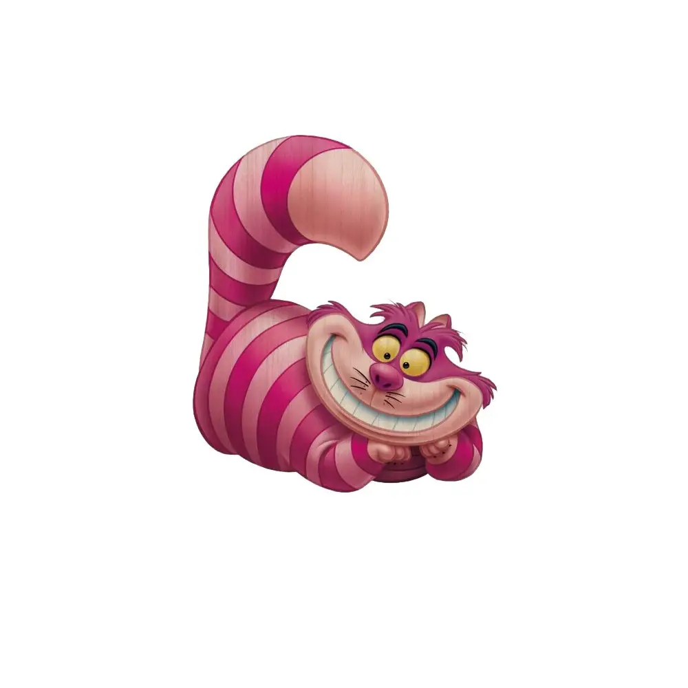 Sagoma decorativa in legno Alice Nel Paese Delle Meraviglie Stregatto - 85cm