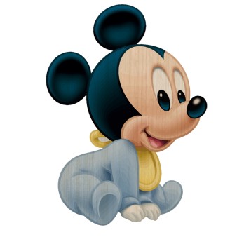 Sagoma decorativa in legno Topolino Baby - 85cm