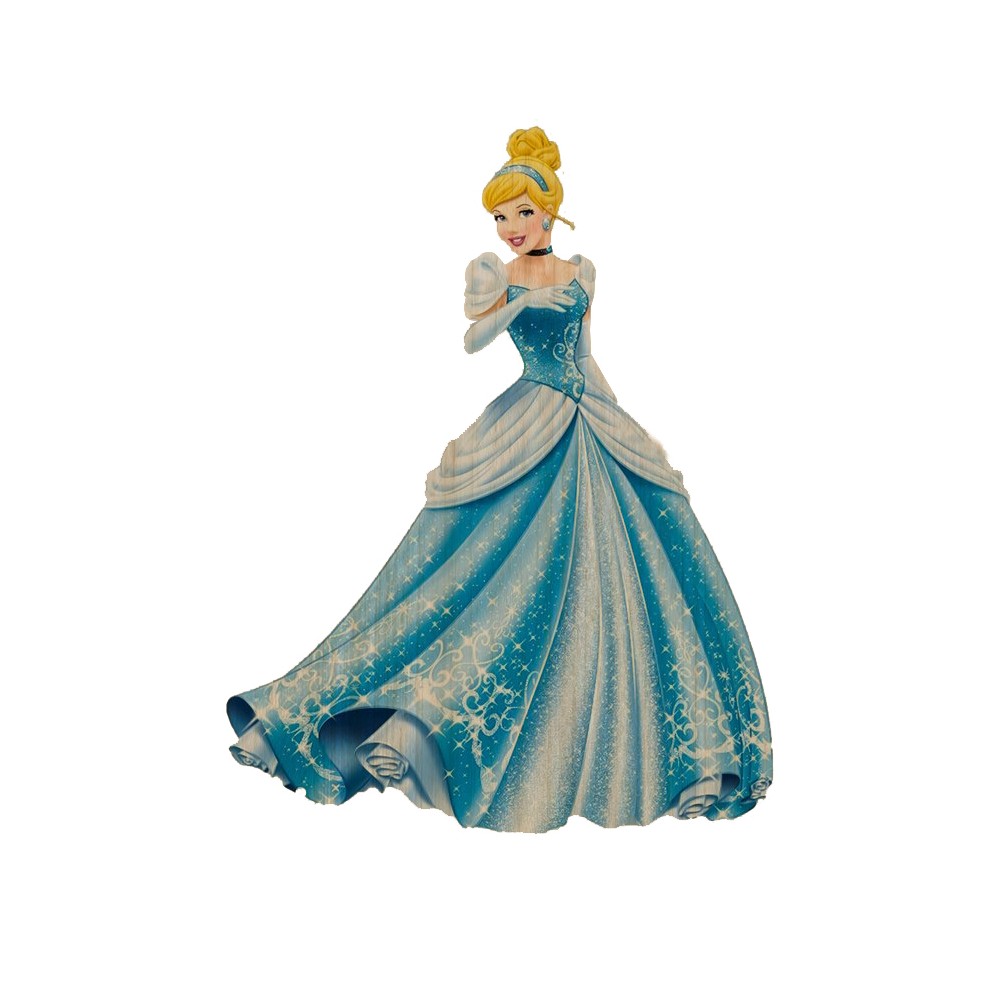 Sagoma decorativa in legno Cenerentola - 85cm