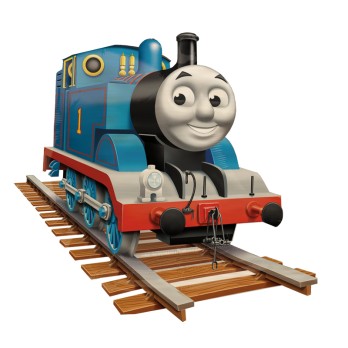 Sagoma decorativa in legno Trenino Thomas - 85cm
