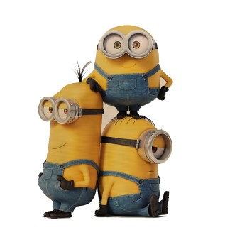Sagoma Decorativa in Legno Minions - 85cm