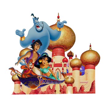 Sagoma Decorativa in Legno Aladdin - 85cm