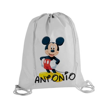 Sacca Zaino in Nylon Personalizzabile Topolino  - 5 pz
