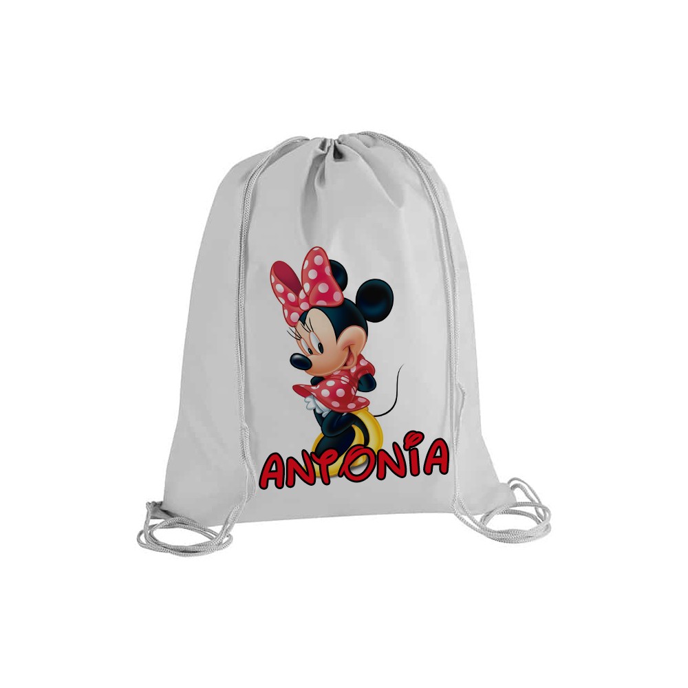 Sacca Zaino in Nylon Personalizzabile Minnie - 5 pz