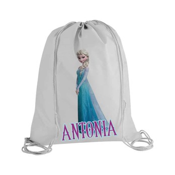 Sacca Zaino in Nylon Frozen Elsa Personalizzabile  - 5 pz