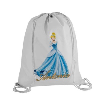 Sacca Zaino in Nylon Cenerentola Personalizzabile  - 5 pz